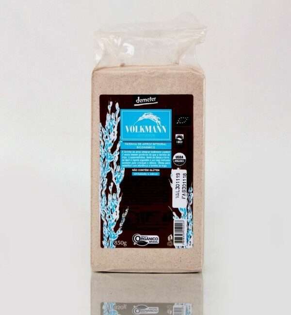 Farinha de Arroz Integral orgânico e biodinâmico - 850g vácuo