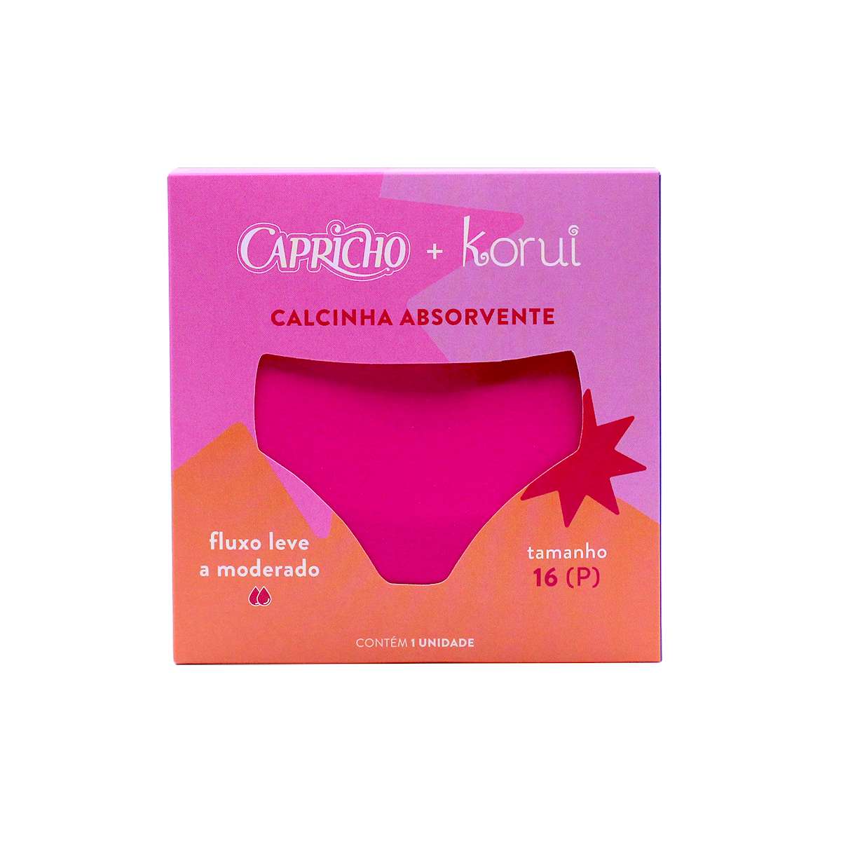 Calcinha Absorvente Capricho Primeiros Ciclos - Rosa - Imagem 3